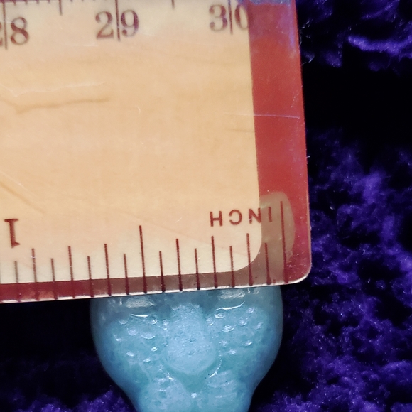 Natural Genuine Blue Gold Stone Leopard head in stainless steel 24 in - Picture 8 of 8